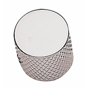 GUMB ZA POTENCIOMETER Flat head, 19,3x19 mm CHROME PLATED 556112