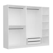 Hanah Home Kale 190 White v2 Garderober, 225x190x52cm, Beli