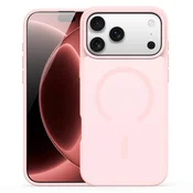 Hibridni ovitek Yind z magnetom MagSafe za iPhone 17 Pro/18 Pro - light pink