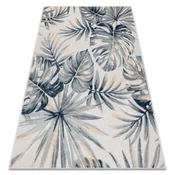 eoshop Preproga Structural BOTANIC 65265 Monstera listi ravno tkani na balkonu, terasi - ecru ( - Velikost: 78x150 cm)