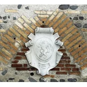 Casa Padrino luxury baroque wall relief coat of arms antique gray H. 69 cm - Made in Italy
