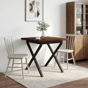 vidaXL Kvadratna jedilna miza 80 x 80 x 75 cm Masiven les akacije