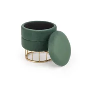 Halmar Tabure MINTY dark green / gold (1p=1szt)