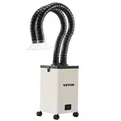 VEVOR Izvlečni ventilator FL250 28x28x43 cm 3-stopenjski filtri 3 hitrosti s cevjo
