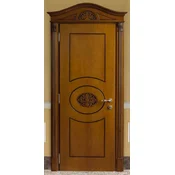 Casa Padrino luxury baroque apartment door brown - Magnificent solid wood door with frame - Luxury furniture in baroque style - Baroque furniture - Luxury quality - Made in Italy