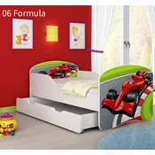 Djecji krevet ACMA s motivom + ladica 180x80 cm 06 Formula 1
