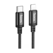 Hoco Podatkovni kabel X89 Type C - Lightning 27W 1m - črn