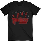 Thin Lizzy Majica Band Photo Logo Unisex Black S