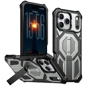 Overboard Zaščitni ovitek MagSafe s stojalom za iPhone 17 Pro, siv