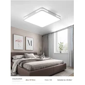 Huipujinggong Plafonska lampa LED, 50×50 cm, 62 W, Trobojna, Bela