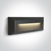 VANJSKA ZIDNA SVJETILJKA LED 2W/2700K-3300K-4000K/75lm/IP65 ANTRACIT