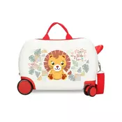 Roll Road Happy Pets deciji kofer na tockicima - bela/crvena ( 49.910.48 )