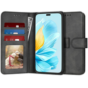 Techsuit Diary Book preklopna maska za Honor 200 Lite – črna
