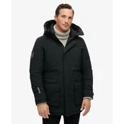 Superdry za moške. M5011909A City Padded Parka črna (M), Črna, Priložnostno, Reciklirani polister