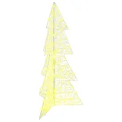 Vidaxl Božično drevo med 160 LED Toplo bela 150 cm Akril