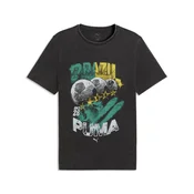 PUMA Fanpack 90s Bespoke Relaxed Tee Men, Football, Black/Pelé Yellow, S