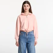 Mikina Calvin Klein Jeans Ls Monologo Terry Cropped Tie Hoodie Peachy Day L