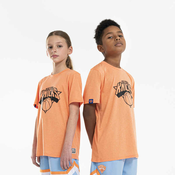 Majica za košarku djecja TS 900 NBA Knicks narancasta