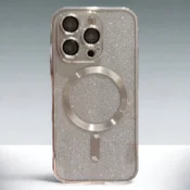 Infostyle Silikonski ovitek Glitter - MagSafe za iPhone 12 Pro Srebrna/TPU silikon