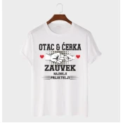 MAFIMI Majica Otac i cerka najbolji prijatelji zauvek, Bela