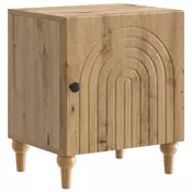 vidaXL Nočna omarica Artisan hrast 43 x 34,5 x 50 cm Inženirski les