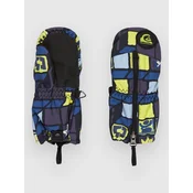 Quiksilver Indie Kids Mittens 3d checker yellow plum