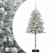 Vidaxl Umjetno božično drevo z okrasnimi kroglami 150 cm 150 LED