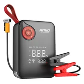 shumee 4-v-1 zagonski kabel, ojačevalnik, prenosna baterija, kompresor, LED svetilka, 12V 7,2Ah 600A PRO amio-04675