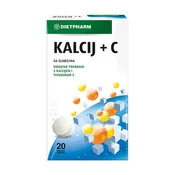Dietpharm Kalcij + C Vitamin A20, rok upotrebe 30.6.2026.