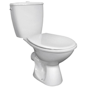 AQUALINE JUAN WC Kombinirana Enota, Dvojno Splakovanje 3/6L, Bela, Zadnji Odtok