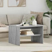 vidaXL Klubska miza Siva Sonoma 60 x 50 x 40 cm Konstruiran les