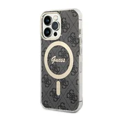 Guess Etui Guess 4G MagSafe za iPhone 13 Pro/iPhone 13 - črno