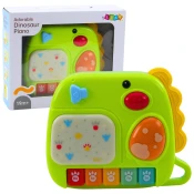 slomart LEAN TOYS Interaktivno otroško pianino - dinozaver (zelena)