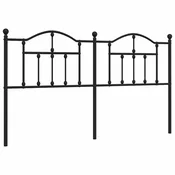 Vidaxl Kovinsko nadomestno vzglavje črno 180 cm