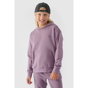 Girls Pullover Hoodie Smooth Purple 4F 4FJWMM00TSW