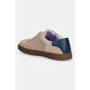 Usnjene superge Calvin Klein LOW PRO CUPS LACE UP bež barva, HW0HW02683