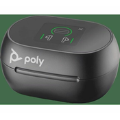 HP Poly Voyager Free 60+ UC M Carbon Black Earbuds +BT700 USB-C Adapter +Touchscreen Charge Case, 2yw