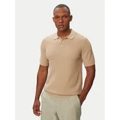 Bugatti Polo majica 7100-15521E Svetlo rjava Regular Fit