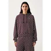 Marimekko pulover s kapuco ženski bombažen