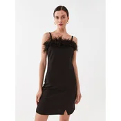 TWINSET Cocktail obleka 232TP2490 Črna Slim Fit