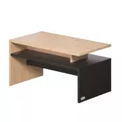 Klubska mizica SACRAMENTO, 95x55x50cm, rjava/črna Casaria
