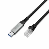 DIGITUS mrežni kabel USB-A na RJ45 Cat.6A, 3m, AK-300600-030-S