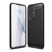 TPU gel ovitek Brushed Carbon za Huawei P50 - črn