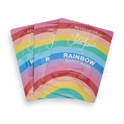 Revolution Skincare x Jake Jamie set maski - Rainbow Printed Glowing Sheet Mask Set