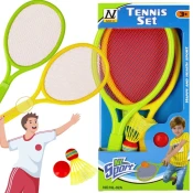Mega Creative Otroški loparji - 2 palici + žogica + letvica - badminton, tenis, squash 3+
