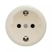 Kliklap - Retro kucna uticnica bez okvira SCHUKO 230V/16A bež