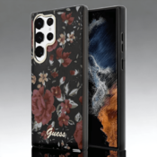 Guess Ovitek Guess Flower Collection - kaki za Samsung Galaxy S23 Ultra (GUHCS23LHCFWSA)