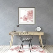 Decormat Podloga za stol Pastel flowers 140x100 cm 2 cm