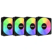 RAIDMAX X-AIR 120mm crno 4 komadni set