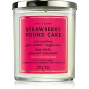 Bath & Body Works Strawberry Pound Cake dišeča sveča 227 g